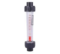 Water Tube Liquid Flowmeter, LZB-15(D) Plastic Tube Flowmeter Liquid Flow Rate Gauge High Accuracy Alkali Acid Resistant, 0.6 MPa Working Pressure (6-60mL/H)