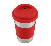 Water Tumbler, 500ml Insulated Water Bottle Stainless Steel Cups with Lid Insulated Water Bottle Heat Insulation Water Bottle for Hot or Cold Drinks (Red)