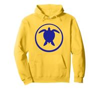 Water Turtle Round Circle Logo Symbol Cool Decorative Design Pullover Hoodie