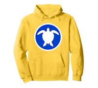 Water Turtle Round Circle Logo Symbol Cool Decorative Design Pullover Hoodie