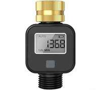Water Usage Counter 3/4" Brass 4 Modes Real-Time Flow(C)