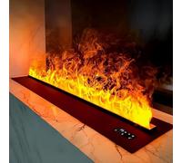 Water Vapor Fireplace with Adjustable Multicolor Flames and App Control for Indoor Decoration - 31.5 Inch, Modern Home Decor for Cozy Ambiance
