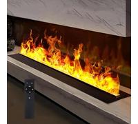 Water Vapor Fireplace with Real Flame Vapor, 5 Flame Levels, Touchable LED Atomized Flame, Indoor Use, Multi-Color, 1500mm