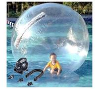 Water Walking Ball with Zipper & Electric Air Pump for Pool/Lake/Beach, Inflatable Giant Transparent Balloon