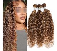 Water Wave Bundles Human Hair Curly Braiding Hair Bundles Water Wave Human Hair Bundles 5-7 Days Delivery 24inch 1PC