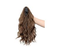 Water Wave Short Ponytail Extension 35cm Small Claw Clip Design Multiple Colors Wavy Texture for Daily Office Date(9#)
