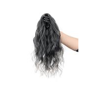 Water Wave Short Ponytail Extension 35cm Small Claw Clip Design Multiple Colors Wavy Texture for Daily Office Date(1B0906#)