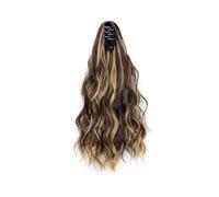 Water Wave Short Ponytail Extension 35cm Small Claw Clip Design Multiple Colors Wavy Texture for Daily Office Date(4H27#)