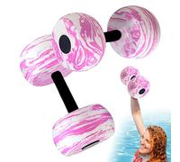 Water Weights for Pool Exercise, 2 Pieces Aqua Dumbbells for Strength Training in Swim Spa Classes Travel or Leisure, Lightweight Floating Fitness Equipment for Kids Adults Seniors Water