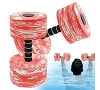Water weights for the swimming pool, floating weights for aqua training, pool fitness dumbbells, for women and men, exercises at home, in the gym, in the flat, on the pond and