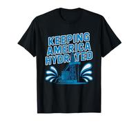Water Well Driller Keeping America Hydrated Patriotic T-Shirt