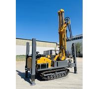 Water Well Rig, 590ft Hydraulic Track Mounted Drilling Machine, 26400lbs Pullback, 4600 N.m Rotary Head, Geothermal & Hard Rock Contractors
