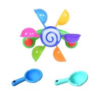 Water Wheel Bath Toy - Rotating Suction Cup Bath Toy For Toddlers, Baby Shower Spoons Colander), with Intera (Solid 2 & Game