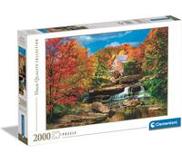 Water Wheel Mill Puzzle Scenic Stream and Trees 2000 Piece Jigsaw Puzzle