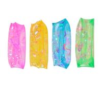 Water Wiggler 4Pcs Stress Relief Water Snake Toy 4 Color TPR Squeeze Toys with Ribbon Inside Soft Cool Elastic 5.1x2.4in Stress Toys for Kids Adults Water Snake Toy Water Snake Water Wiggler Toy Sque