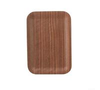 Water Willow Or Black Walnut Solid Wood Rectangular Tray, Tea Tray Walnut Tray Tea Tray For Display Fruit Snacks Appetizers Sushi Food Decoration(Black walnut 36 * 28)