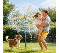 Water Windmill, 2026 Upgrade Windmill Water Sprinkler for Kids, 360° Sprinkler Toy, Dog Sprinkler, A Fun Summer Gift for Boys, Girls, Dogs and Outdoor Backyard Games and Garden Watering