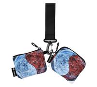 Water Yin and Yang Tai Chi Women's Coin Wallet Card Holder Small Portable Zipper Wristlet Wallet with Zipper Coin Pocket for Ladies 2 Pcs monedero Porta tarjetas para Mujer