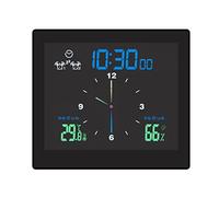 watera Bathroom Waterproof Wall Clock Shower Clocks Timer Digital Electronic Wall Clock Kitchen Washroom Time Black