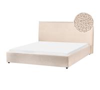 Waterbed Boucle LAVAUR 160 x 200 cm (EU King Size) Beige