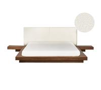Waterbed Boucle ZEN 160 x 200 cm (EU King Size) Brown Ash Wood