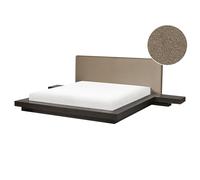 Waterbed Boucle ZEN 160 x 200 cm (EU King Size) Dark Ash Wood