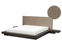 Waterbed Boucle ZEN 160 x 200 cm (EU King Size) Dark Ash Wood