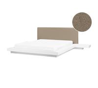 Waterbed Boucle ZEN 160 x 200 cm (EU King Size) White