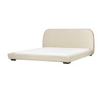 Beliani Waterbed Fabric Roisel 180 X 200 Cm (Eu Super King) Light Beige