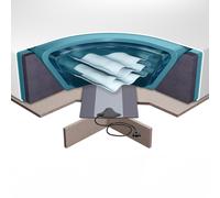 Waterbed Mattress with Accessories and Platform SOLERS 180 x 200 cm (EU Super King)