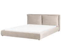 Waterbed Velvet BAJONNA 180 x 200 cm (EU Super King) Taupe