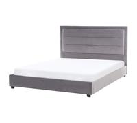 Waterbed Velvet ROUEN 160 x 200 cm (EU King Size) Dark Grey