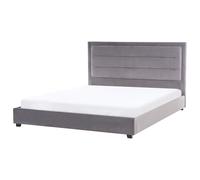 Waterbed Velvet ROUEN 180 x 200 cm (EU Super King) Dark Grey