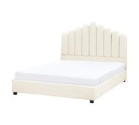 Waterbed Velvet VINCENNES 140 x 200 cm (EU Double) Off-White
