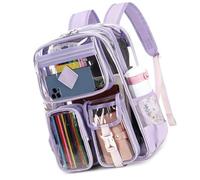 WATERBELINE Clear Backpacks Waterproof Casual Daypacks Travel Bag Visual Backpacks Large Capacity Rucksack for Daily