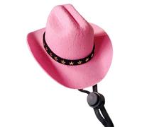 WATERBELINE Pet Headwear,Funny Cat Hat Cowboy Hat Costume Birthday Western Cowgirl Accessories Pet Headwear Adjustable Cap for Cosplay Cowboy