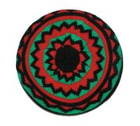 WATERBELINE Traditional Jamaican Hat Rainbow Color Knitted Pullover Reggae Hat For Women Men Everyday Wear Comfortable