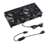 WATERBELINE USB Powered Cooling Fan Stand 120mm for Router Rack Sound Video Networks Cabinet Server, Workstations Minings Machine
