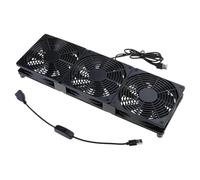 WATERBELINE USB Powered Cooling Fan Stand 120mm for Router Rack Sound Video Networks Cabinet Server, Workstations Minings Machine