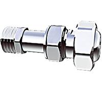 Waterberry Universal 1/2" BSP Thread Radiator Valve Fitting, Silver, Metal, HOSE_PIPE_FITTING