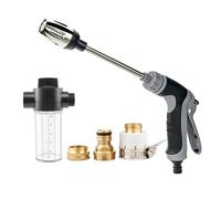 Waterblitz Pressure Washer Nozzle - High Pressure Hose Attachment with 360° Rotating Spray, 3 Adjustable Modes, Universal Garden Hose Fit, Metal & Plastic Joints Included