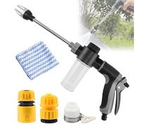 Waterblitz Pressure Washer, Turbowasher Pressure Washer, Turbowasher - Power High-Pressure Cleaner for Every Garden Hose, 360° Rotating High-Pressure Nozzle, for Car Washing/Watering Lawn and Garden