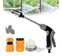 Waterblitz Pressure Washer,WaterBlitz Power Washer High Pressure Water Gun with Foam Pot & Hose Rose Attachment,360° Rotating 3 Spray Modes,Pressure Washer Garden Hose Car/Floor/Patio Cleaning(1,A)