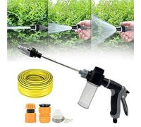 Waterblitz Pressure Washer, Waterblitz Power Washer, Water Blitz Pressure Washer for Garden Hose, Patio Cleaner, Car Wash, Electric-Free High-Pressure Jet (1PCS (5m Hose+ Foam Pot))