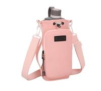 Waterbottle Holder with Strap | Water Bottle Bag with Shoulder Strap - Sports Tumbler Carrying Pouch, Multi-Function Phone Pocket for Men Women
