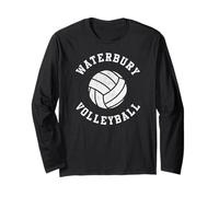 Waterbury Volleyball Retro Distressed Team VB Graphic Long Sleeve T-Shirt