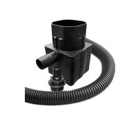 Waterbutt Diverter Kit for Downpipes - Fits 65mm Square & 68mm Round, 1m Hose, Stops Overflow, Includes Washer & Nut