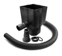 Waterbutt Downpipe Connector Kit with 3m Hose Water Butt Filler Kit Fits Both Round & Square Downpipes - Connect Downpipe to Water Butt
