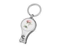 Watercolor A Single Soft Pink Peony Nail Clippers Toenail Clipper Cutters Professional Nail Trimmer Nail Cuticle Cutter for Women Men