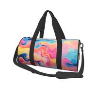 Watercolor Abstract Art Print Travel Duffel Bag, Lightweight Sports Gym Bag with Shoulder Straps for Women Men Teen ravel Business Trip